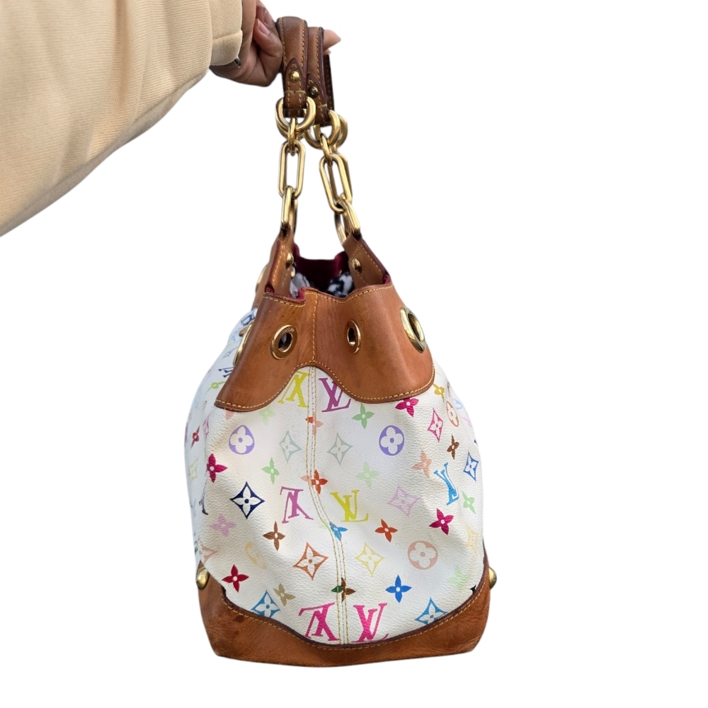 Authentic Louis Vuitton Multicolor white Ursula. - Picture 16 of 17
